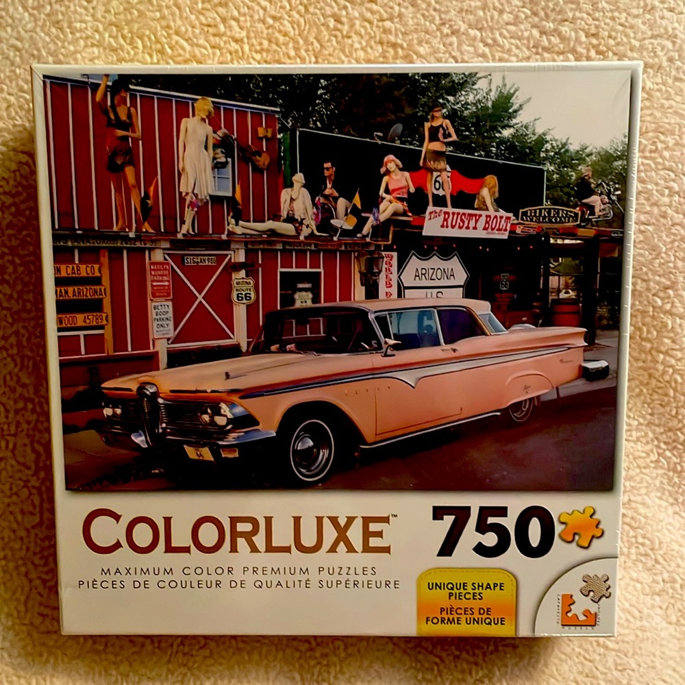 Colorluxe Route 66 Gift Shop puzzle. 750 pieces. New.